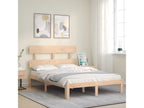 Cadre de lit avec tête de lit 140x200 bois massif KQLW14971