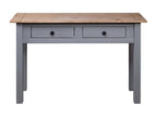 Table console Gris 110x40x72 cm Pin solide Gamme Domopure EQKP12266