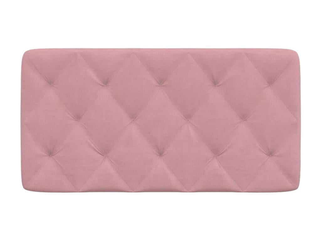 Coussin de tête de lit rose 100cm velours UBXG79857