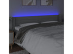 Tête de lit à LED Gris clair 163x16x78/88 cm Tissu UPIA24565