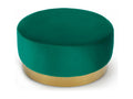 Pouf Rond en Velours Design Decohaute 75cm Vert SYLY29592