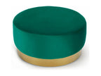 Pouf Rond en Velours Design Decohaute 75cm Vert SYLY29592