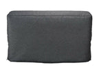 Banquette BZ tissu 140x200 matelas Domopure 15cm Domopure-Couleur Gris foncé EMPF94544