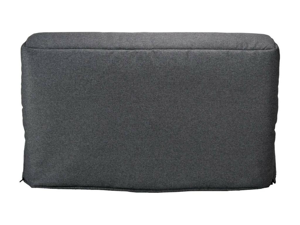 Banquette BZ tissu 140x200 matelas Domopure 15cm Domopure-Couleur Gris foncé EMPF94544