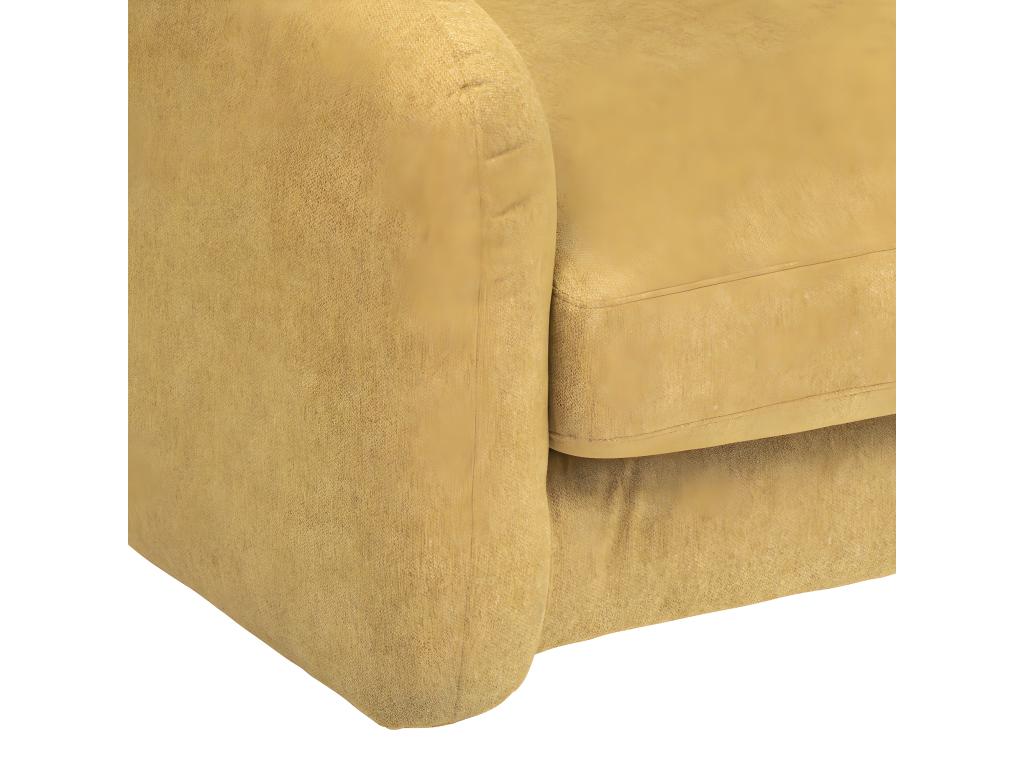 Canapé 3 Places Design Domopure 198cm Ocre ZPWV07754