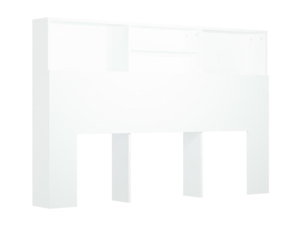 Armoire de tête de lit Blanc 160x19x103,5 cm QHTV03223