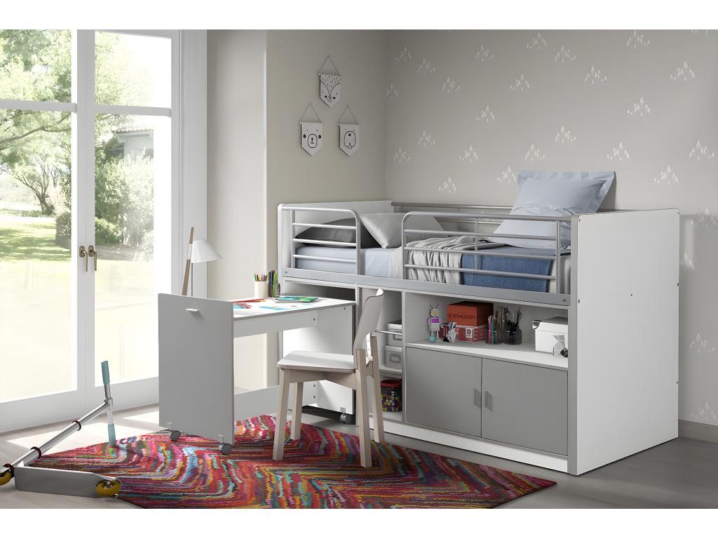 Lit Enfant Decohaute KSB005 96x207x121 Gris BKUW70948