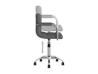Chaise pivotante de bureau Gris foncé Tissu SKQR87015