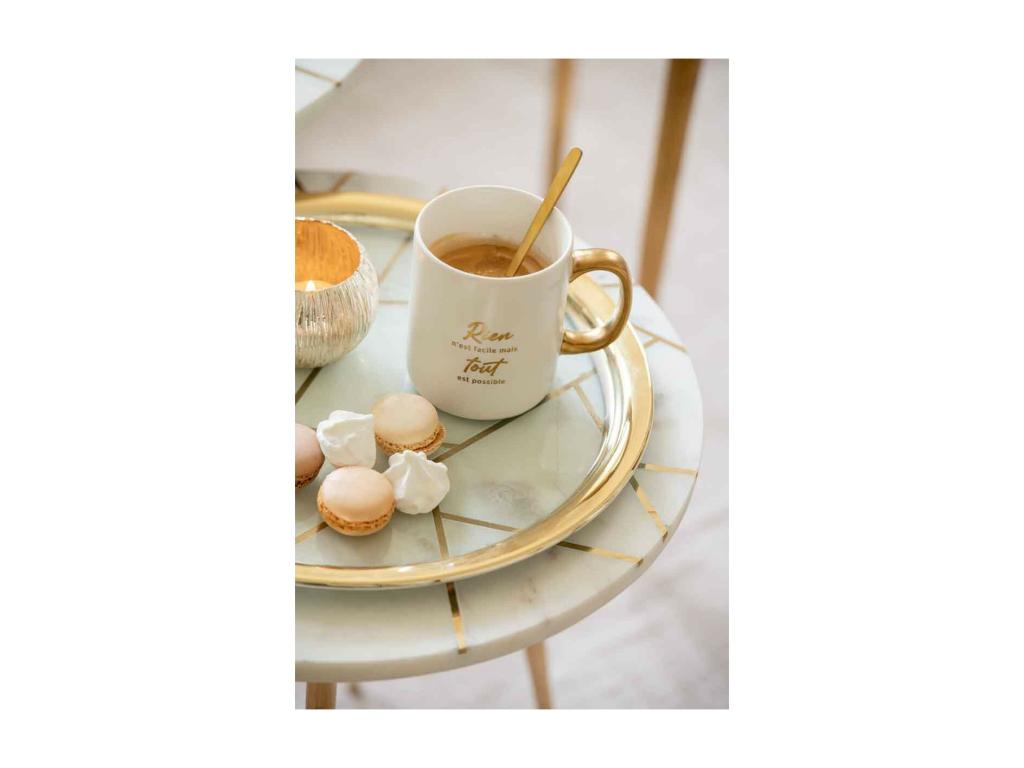 Plateau Déco Decohaute 32cm Or / Transparent SJUG09262