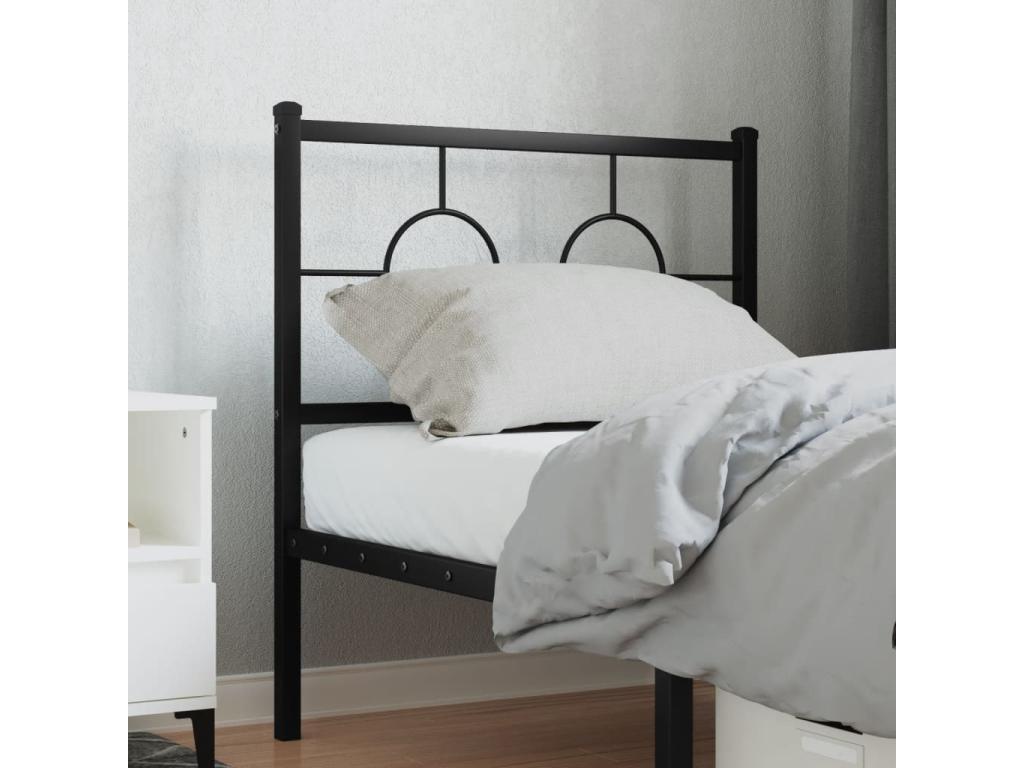 Tête de lit métal noir 75cm RYWA99993