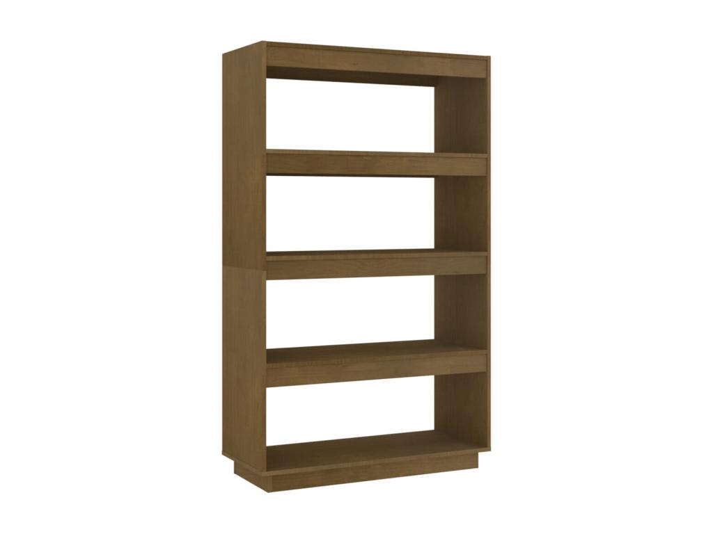 Bibliothèque/Séparateur de pièce Marron miel 80x35x135 cm Pin TTRN71078