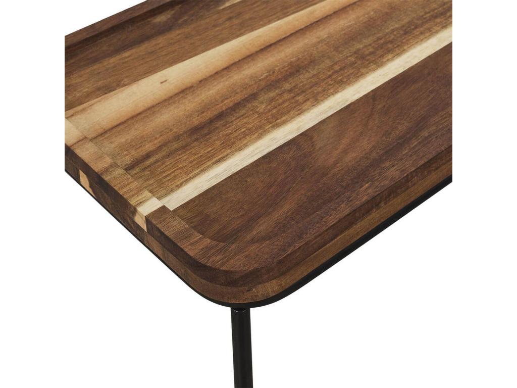 Domopure - Console en métal filaire et plateau en Domopure WCWH35440