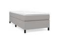 Sommier à Décohaute de lit avec matelas Gris clair 80x200 Tissu TTEU29990