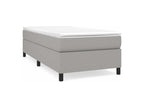 Sommier à Décohaute de lit avec matelas Gris clair 80x200 Tissu TTEU29990