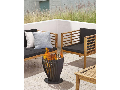 Braséro design en acier noir Decohaute TTVQ23504