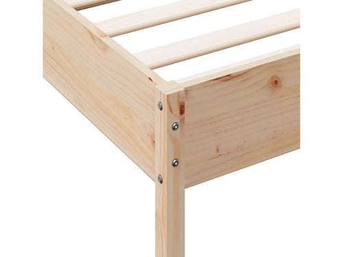 Cadre de lit sans matelas 100x200 cm bois massif de pin UIMO90272