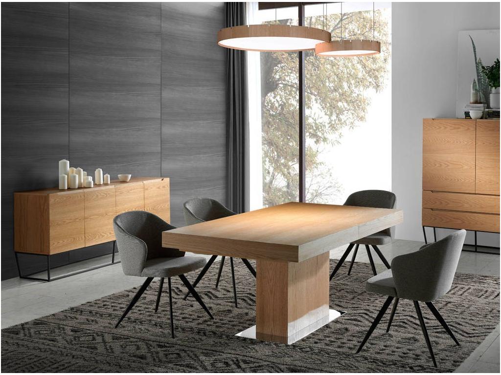 Chaise tissu et pieds acier noir Decohaute - Lot de 2-Couleur Decohaute 40 DSFL19284