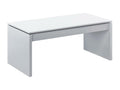 Table basse Decohaute Table basse avec plateau relevable Table basse de salon 102x50h43/54 cm Blanc brillant QSUO10826