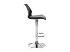 Lot de 2 Tabouret de bar - Plastique / Métal - Noir - Decohaute RMVR33076