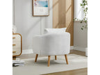 Fauteuil tissu en Decohaute - pieds dorés en métal - Blanc - Decohaute NNDY35399