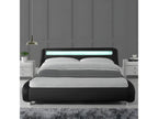 Lit Led Design Decohaute Noir 160cm Avec Matelas Romance HBTX66465