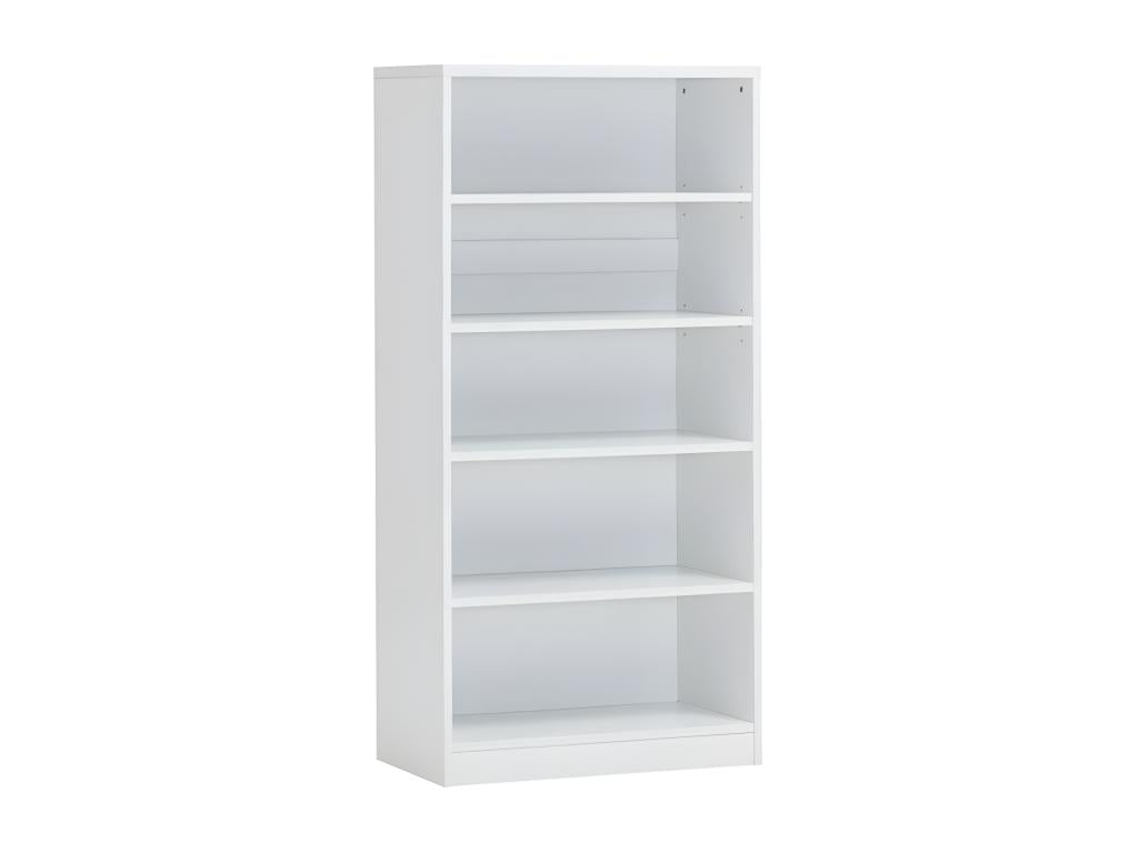 Bibliothèque design 4 étagères coloris blanc collection SPACI VDUD91166