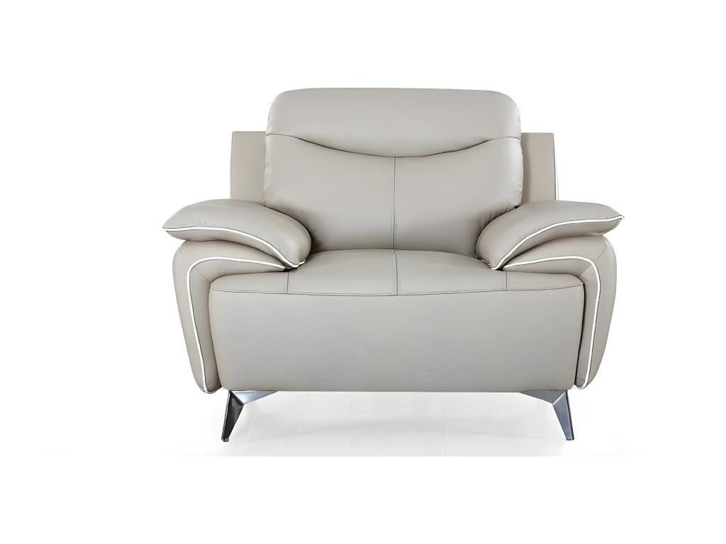 Fauteuil cuir Design Decohaute Beige DESV68791
