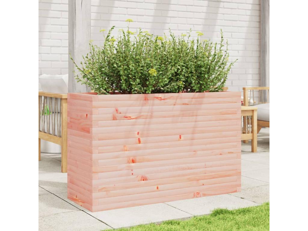 Jardinière 110x40x68,5 cm bois massif Decohaute XCIW74316