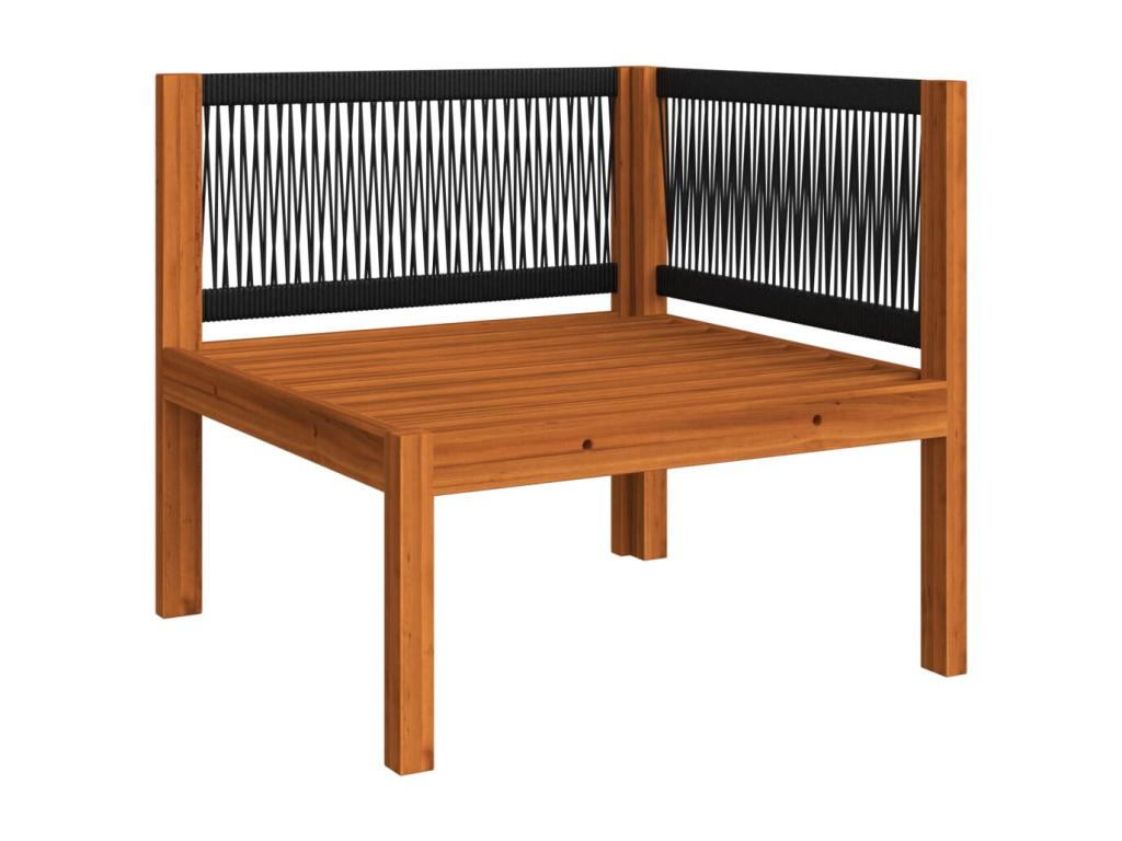 Salon de jardin 8 pièces avec coussins Crème Bois d'Domopure solide UYBZ77460