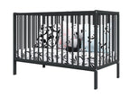 Lit bébé évolutif - Décohaute - 120x60 cm - Anthracite OAEG99679