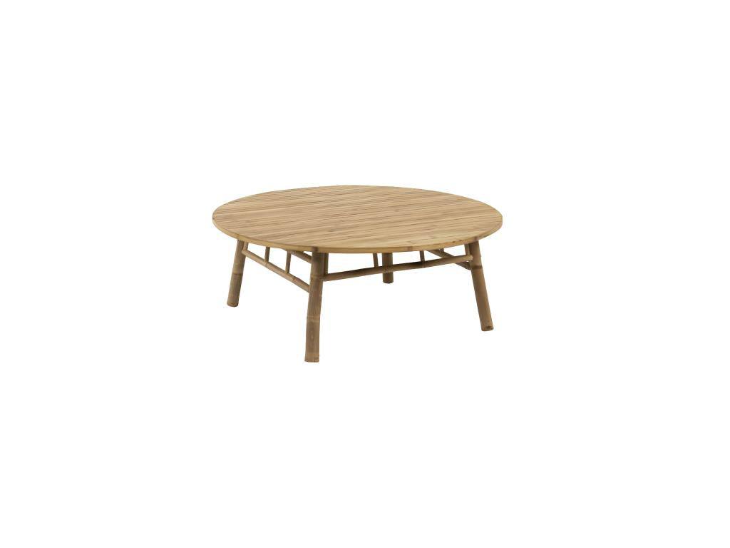 Table basse ronde d'extérieur Decohaute naturel - Decohaute GGLV25409