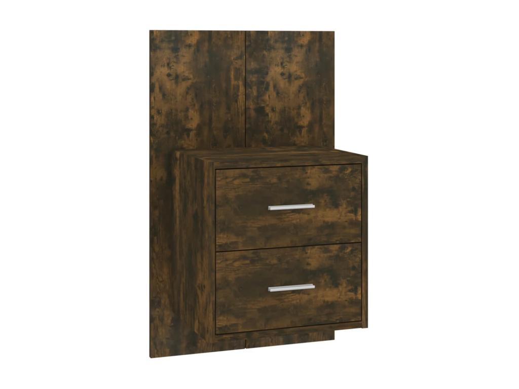 Tables de chevet murales 2 pcs Chêne fumé FTAE16202