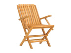 Chaises de jardin pliantes 4 pièces 61x67x90 cm bois massif teck HYKM74800