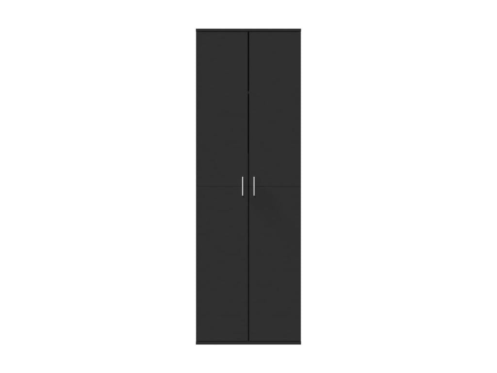 Buffet haut noir 60x35x180 cm bois d'ingénierie PXSG85255