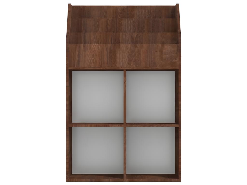 Porte-revue pour enfants Chêne marron 71x30x114 cm KTES85948